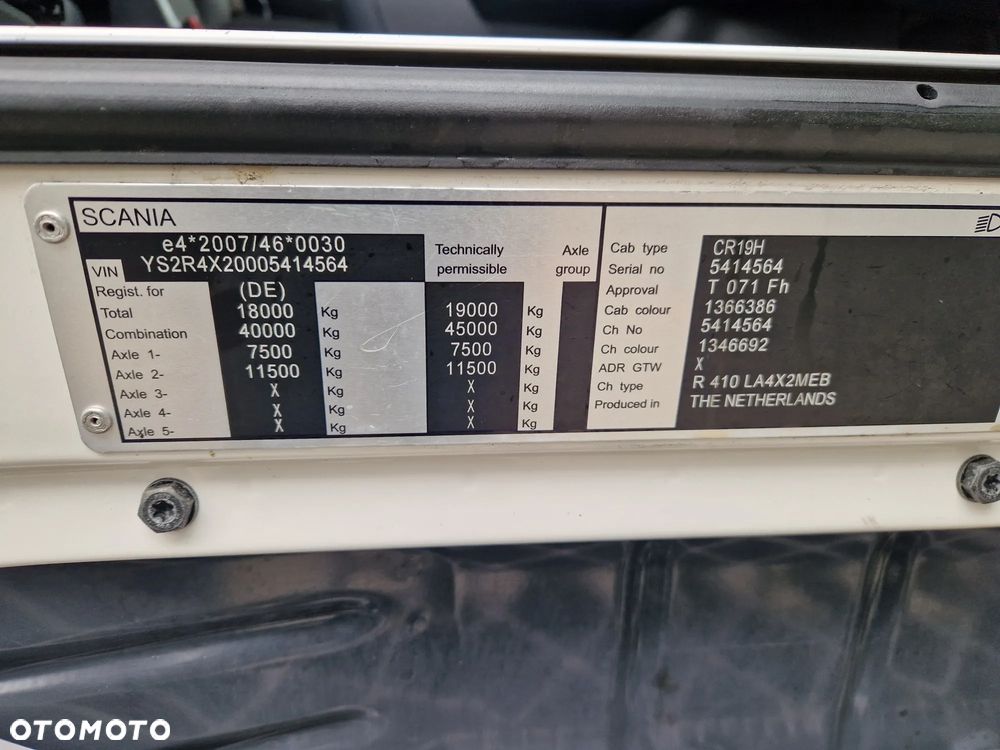 Scania R410 /MEGA/Klima Postojowa Automat Retarder /JVG Gliwice - 13