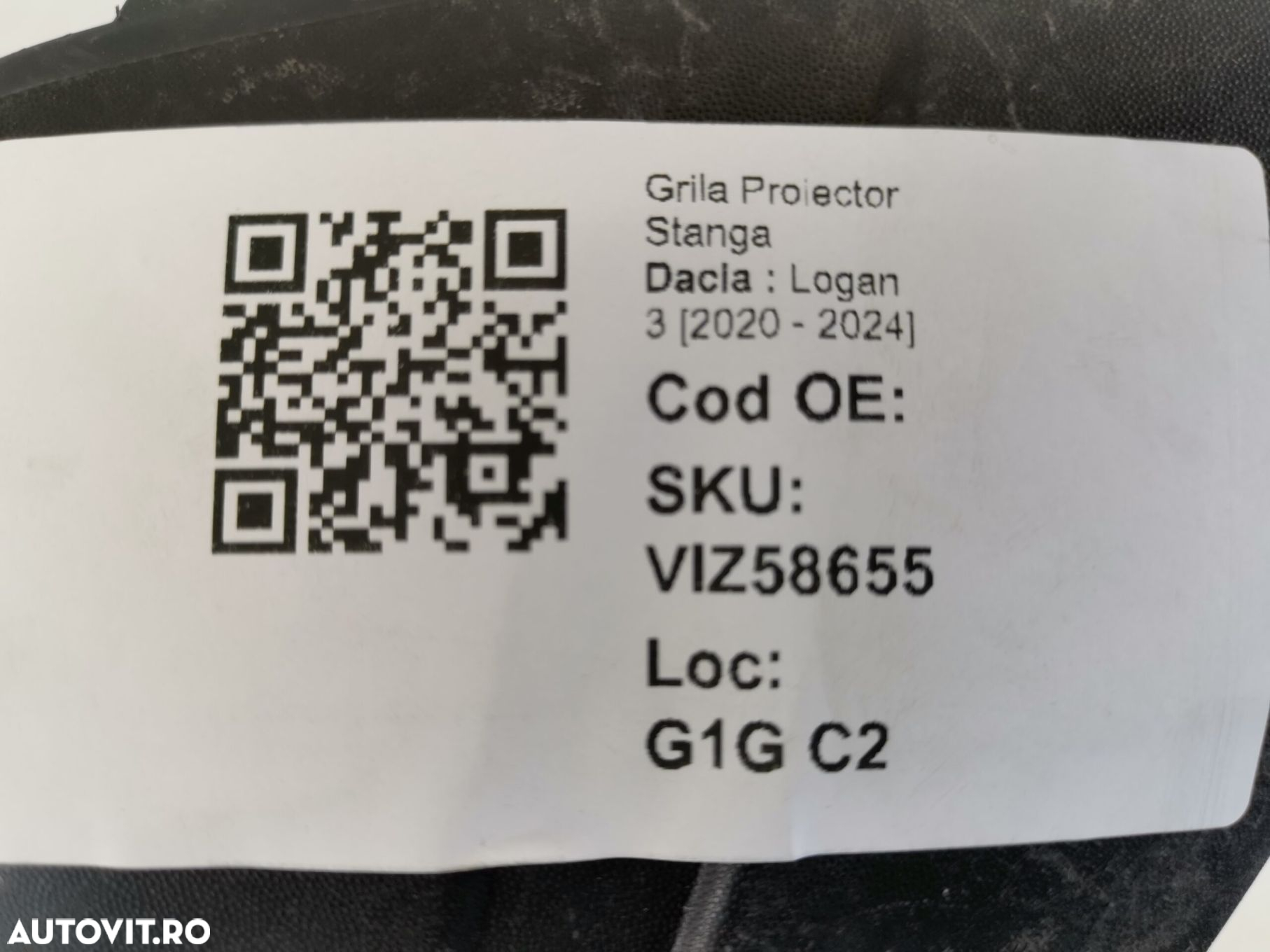 Grila Proiector Stanga Dacia  Logan 3 [2020 - 2024] Original In Stare - 8