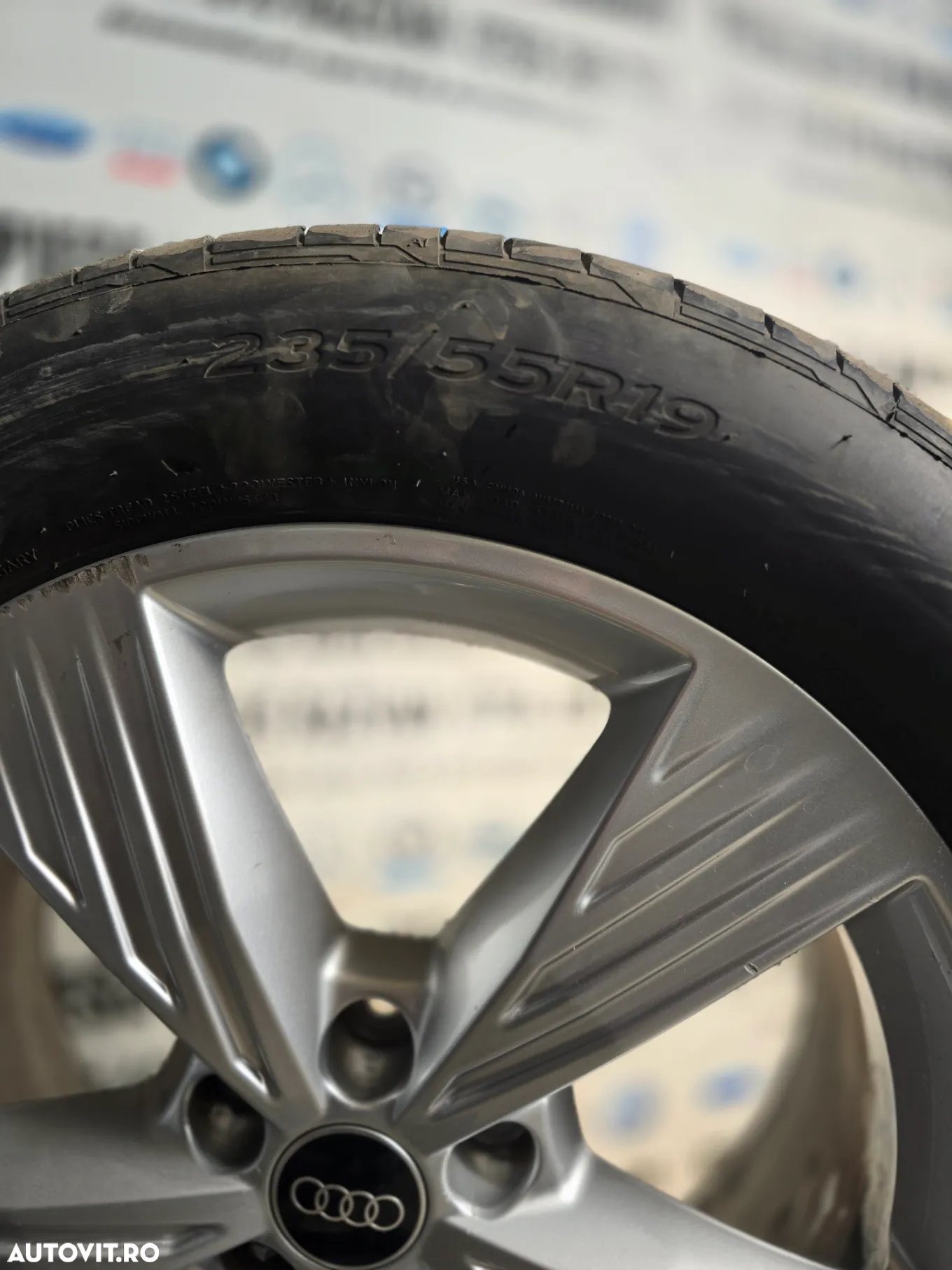 Set Jante Aluminiu R19 2 Dimensiuni Audi Q4 E-Tron 235/55R19 255/50R19 5X112 Anvelope Vara Dot 2023 - 8
