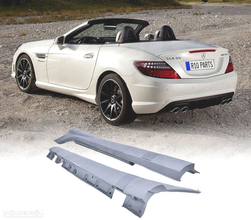 EMBALADEIRAS LATERAIS MERCEDES SLK R172 11-15 LOOK AMG - 1