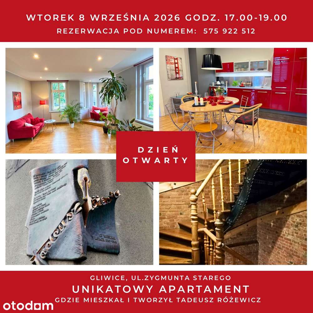 Dzień Otwarty 08.09.2026, Apartament z Duszą 115 m² - Zygmunta Starego