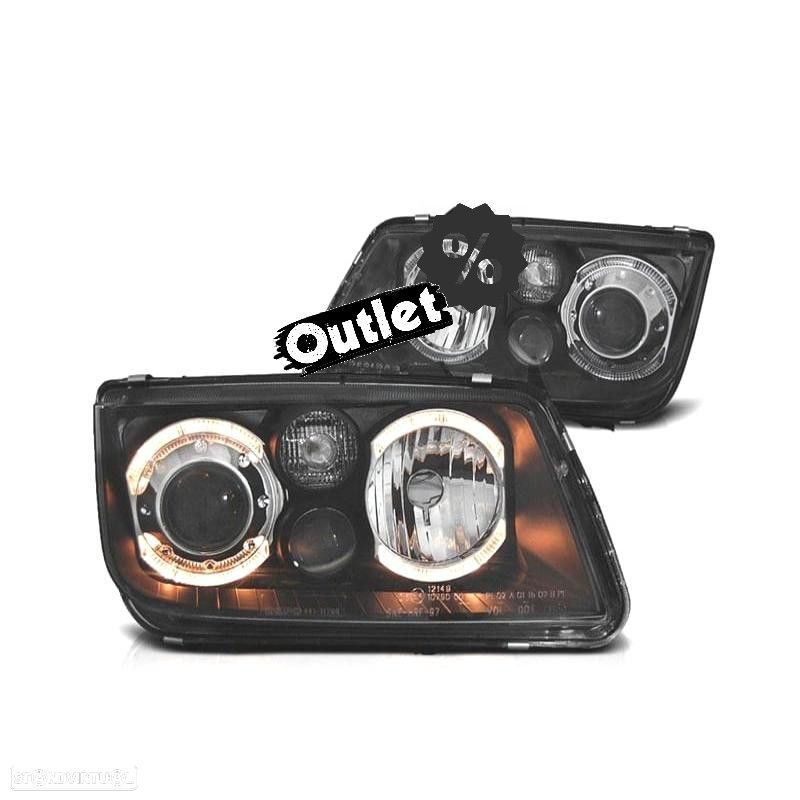R145389C1 FARÓIS FRONTAIS ANGEL EYES PARA VOLKSWAGEN VW BORA 1J H7 H7 H3 - 1
