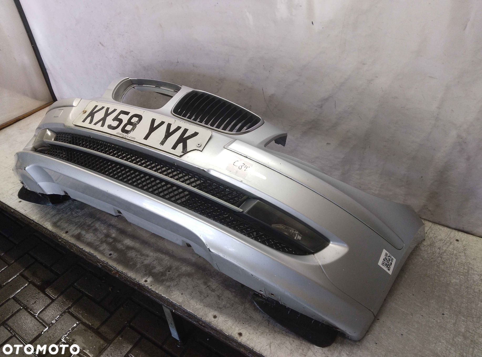 ^ ZDERZAK PRZÓD PRZEDNI BMW E87 SERIA 1 LIFT FL TITANSILBER SREBRNY HALOGENY - 5