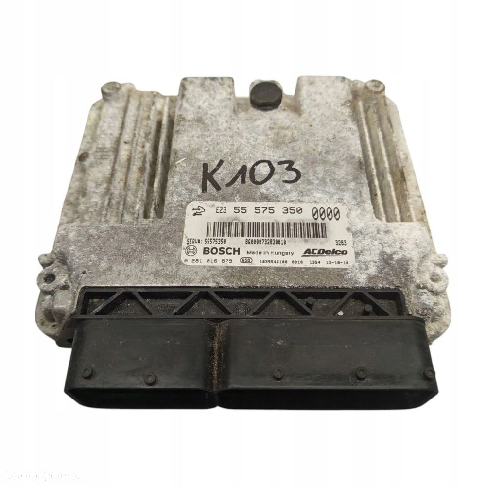 STEROWNIK KOMPUTER OPEL ASTRA J 2.0 CDTI 55575350 0281016879 ECU - 1