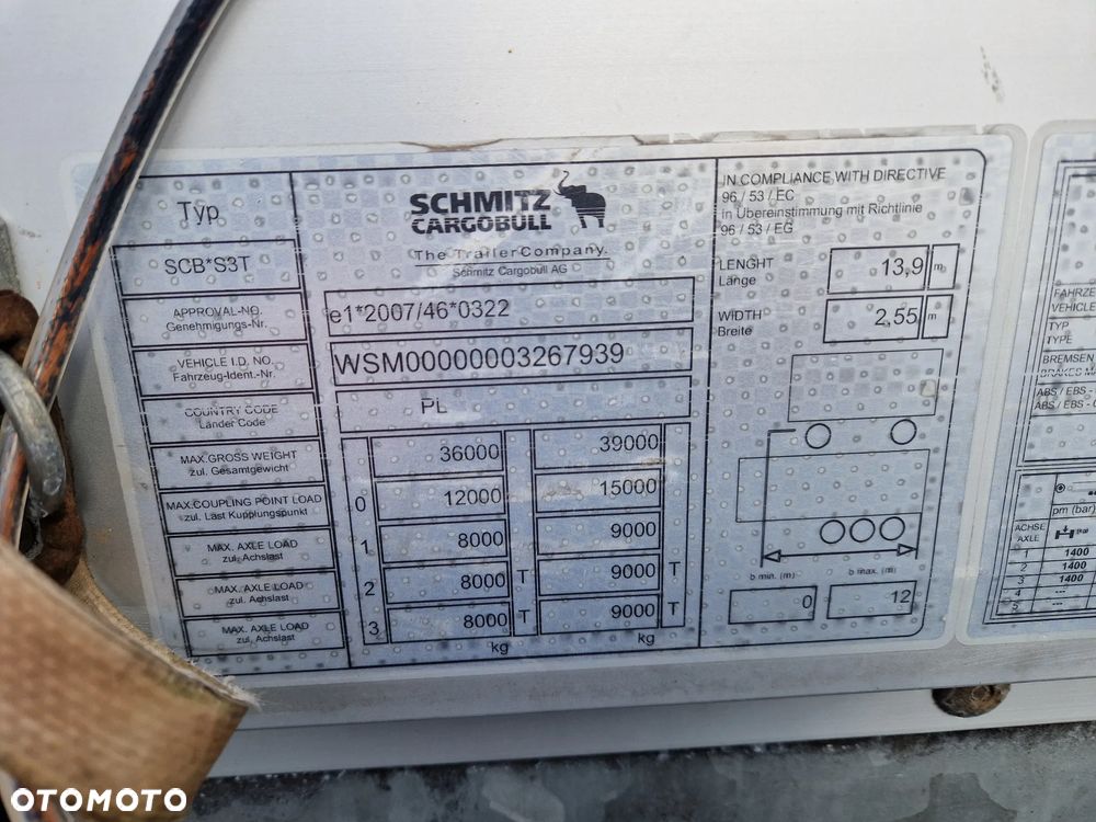 Schmitz Cargobull FIRANKA / STANDARD / COIL MULDA / LIGHT / OŚ PODNOSZONA / ALUFELGI / IDEAŁ - 33