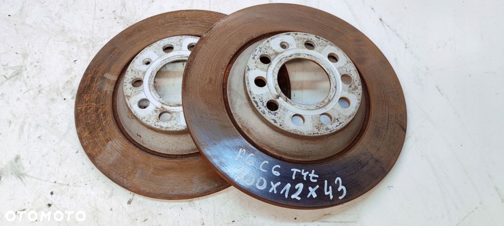 TARCZA TARCZE HAMULCOWE TYŁ AUDI A6 C6 300 MM 12 MM 43MM - 1