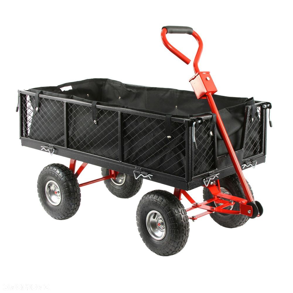 WÓZEK OGRODOWY TURYSTYCZNY PLAŻOWY TRANSPORTOWY 400KG + WKŁAD MATERIAŁOWY MAR-POL M85262 - 1