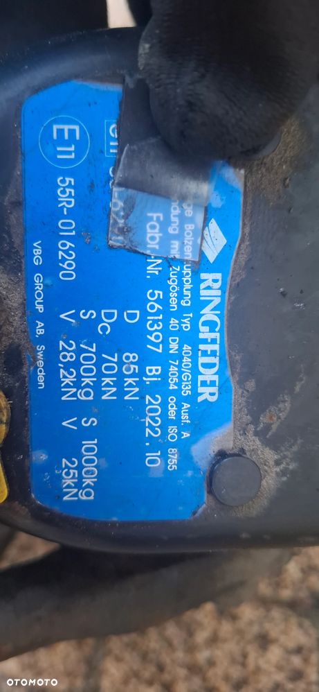 Ringfeder 40 4040/G135A 561397 2022r. Hak Zaczep sprzęg automatyczny - 9