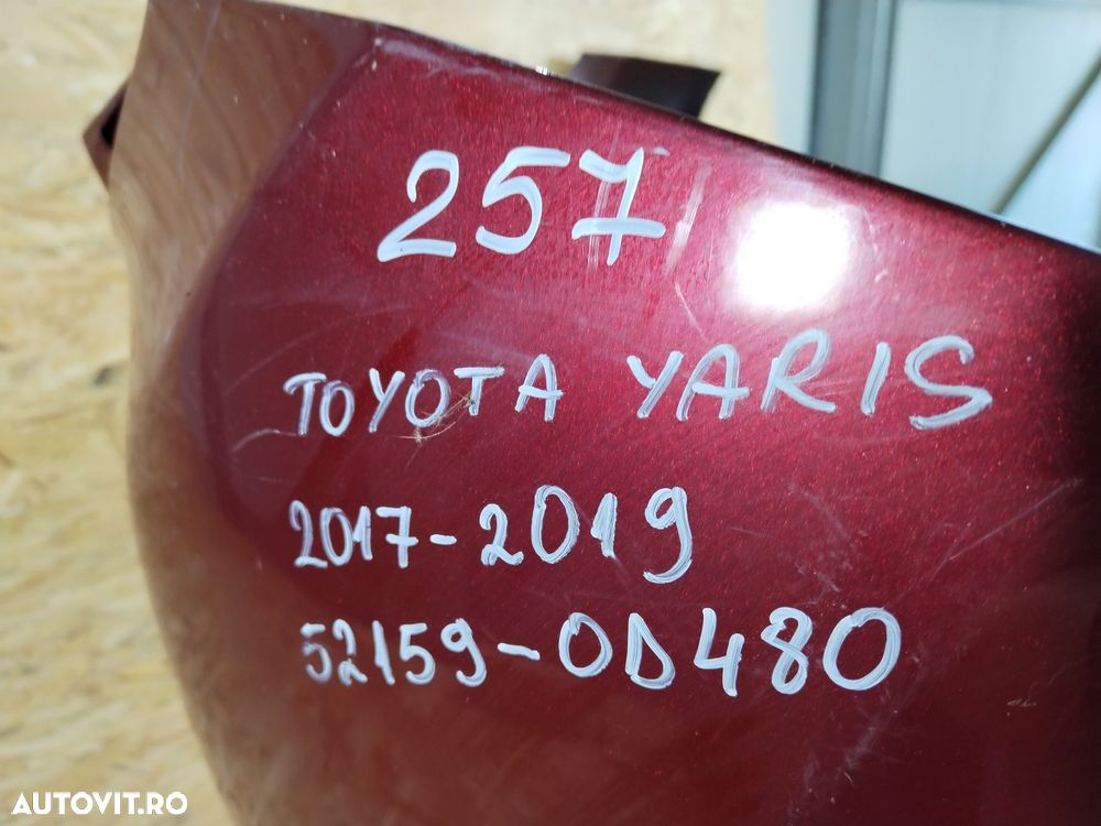 Bara spate Toyota Yaris, 2017, 2018, 2019, 2020, 52159-0D480. - 11