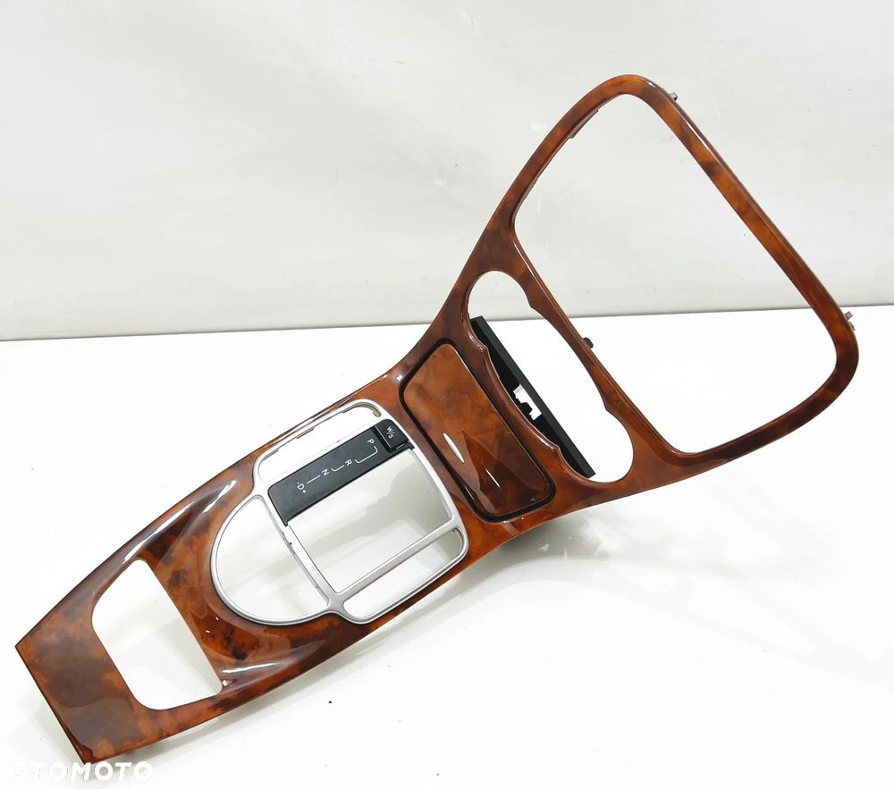 Ramka konsola środkowa popielniczka drewno dekor stan BDB OE Mercedes SL R230 W230 - 1