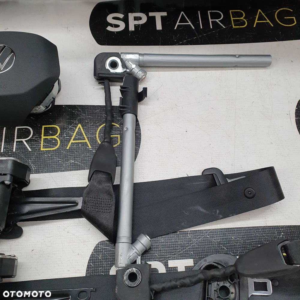 VW ID 4 ID4 GTX DESKA ROZDZIELCZA CZERWONA NITKA KONSOLA KOKPIT PULPIT PODUSZKI AIRBAG AIR BAG PASY KIT SET - 8