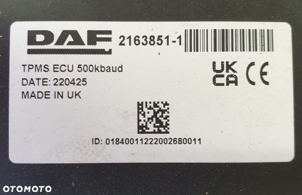 TPMS STEROWNIK MODUŁ TPMS ECU DAF  LIFT 2163851 - 4