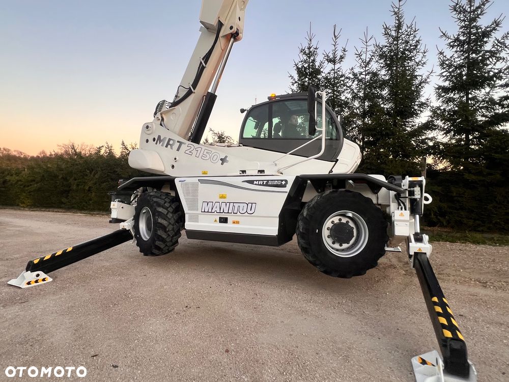 Manitou Ładowarka teleskopowa Manitou Mrt 2150 + Privilage Roto obrotowa 360 Pilot sterowanie radiowe Kosz Widły 2016/17 1840 2550 2540 silnik Mercedes 2150+ Merlo - 22