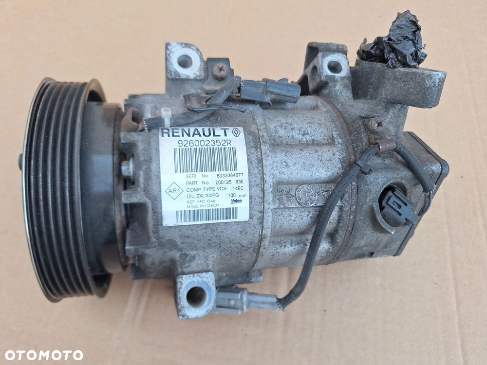 RENAULT CLIO IV CAPTUR SPRĘŻARKA KOMPRESOR KLIMATYZACJI ORYG. 926002352R - 1
