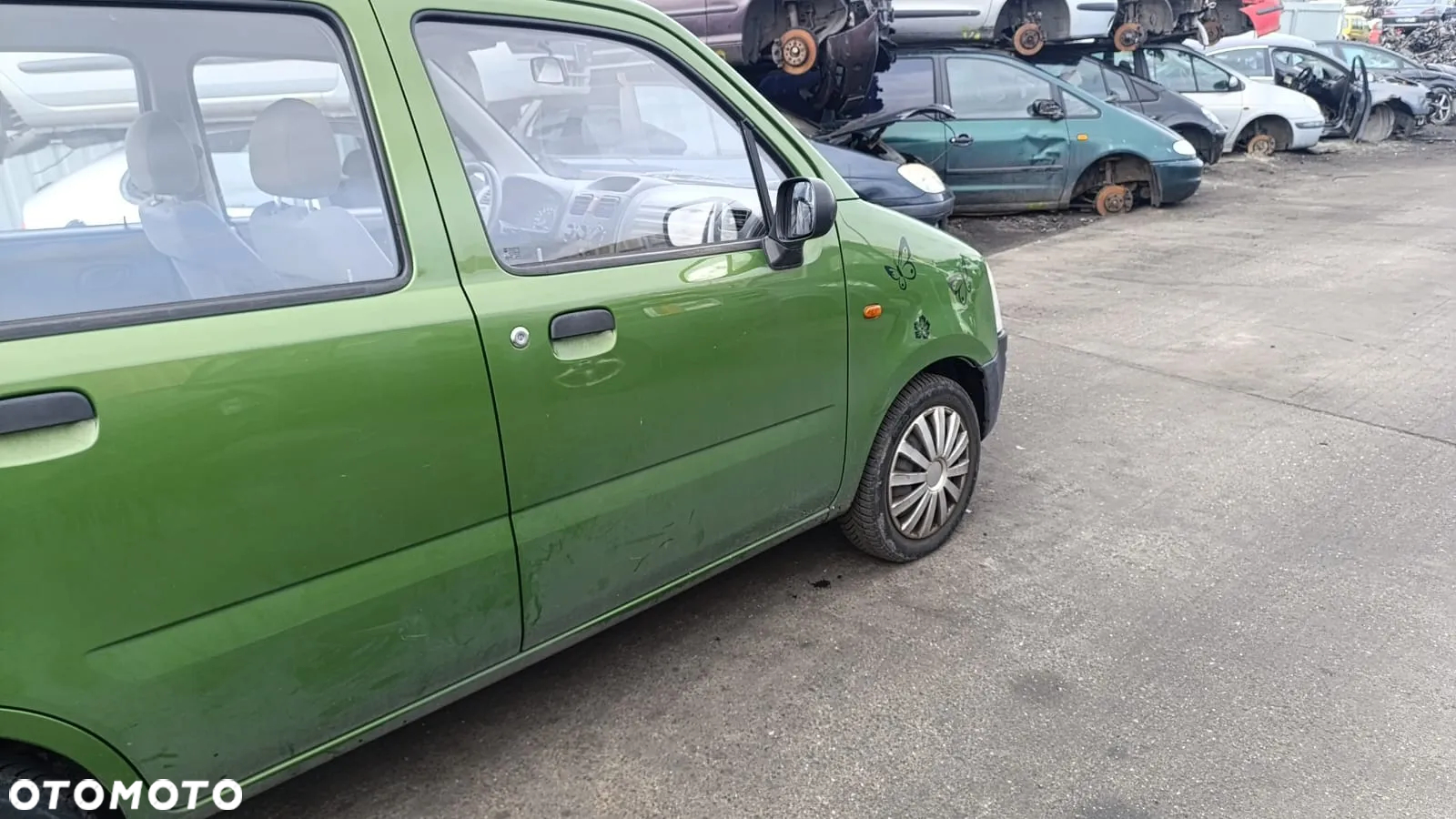 35017 opel agila 1.0 12v 58 km Z10xe na częsci lakier Z395 - 13