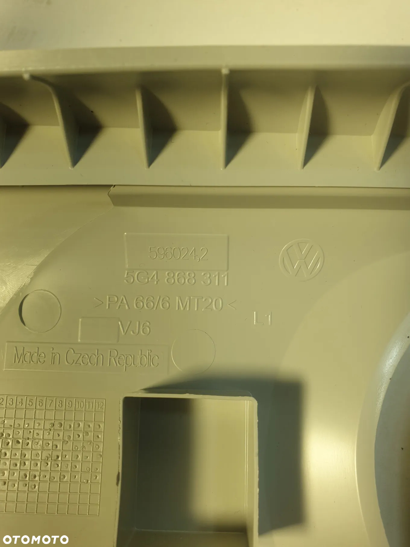 VW GOLF VII 7 OSŁONA SŁUPKA PASA PRAWEGO Lewego lewa prawa 5G4867244C  POTESTOWA MINIMALNY PRZEBIEG - 6