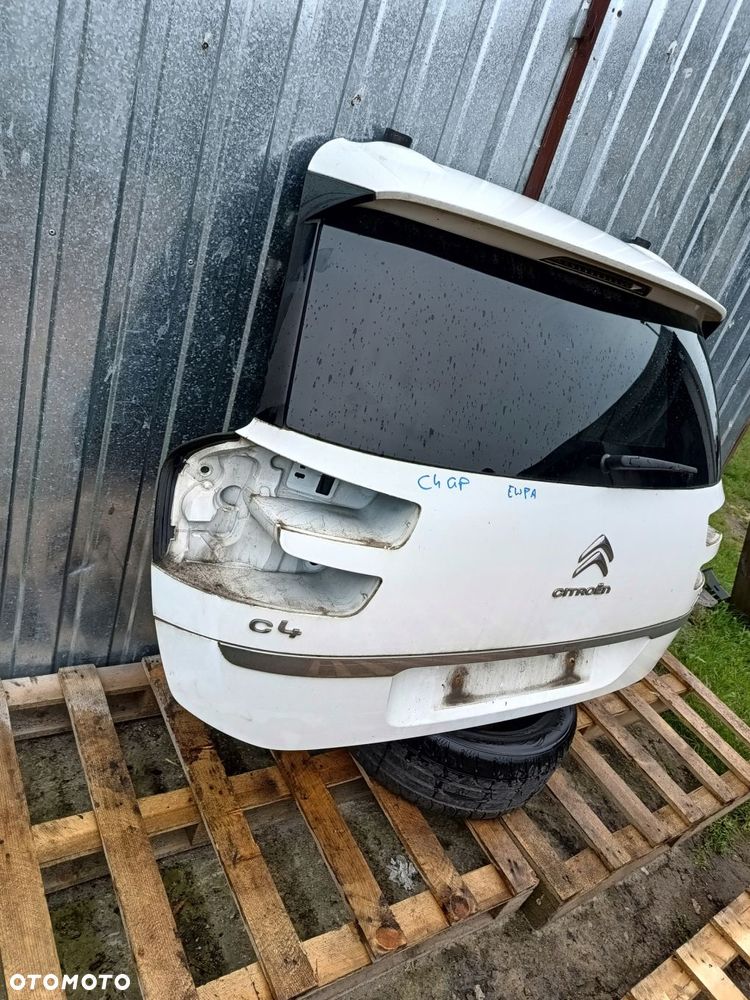 citroen c4 ii grand picasso 13- klapa bagażnika tył chrom ewpa - 2