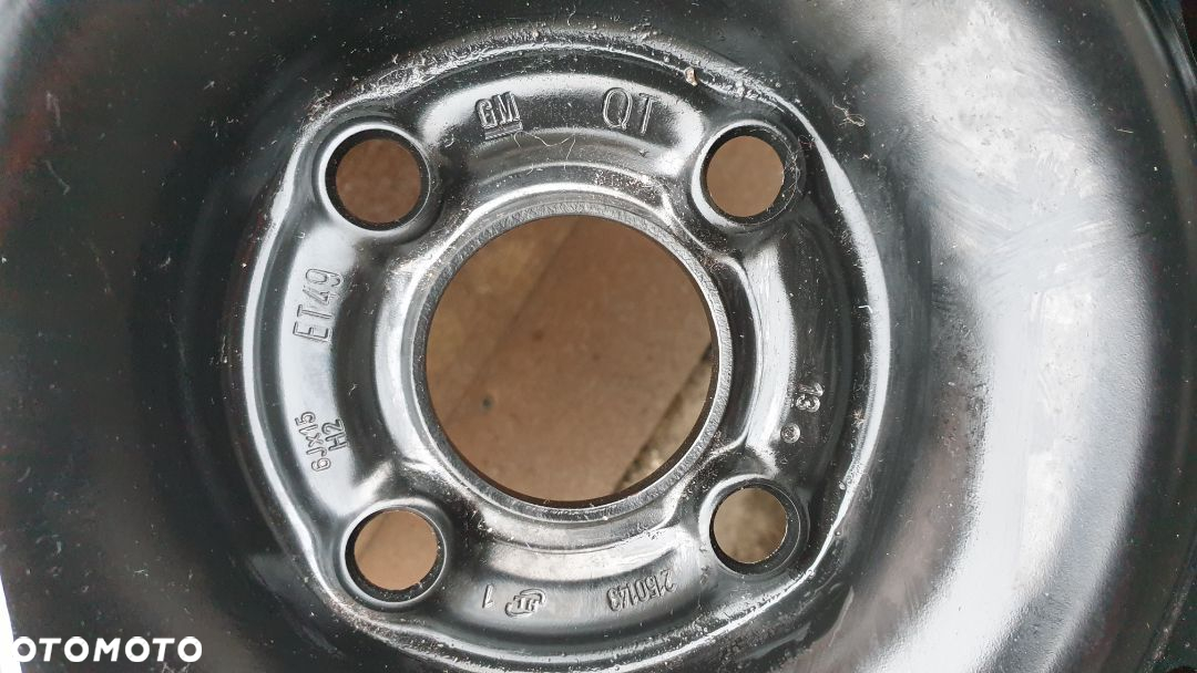 KOŁO ZAPASOWE OPEL CORSA C 4X100 15" ET49 OPONA 185/55 R15 - 12