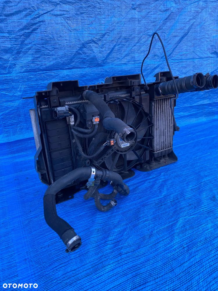 CHŁODNICE KOMPLET PAS PRZEDNI CHŁODNICA WENTYLATOR CITROEN C5 III 1.6THP PEUGEOT  AUTOMAT - 6