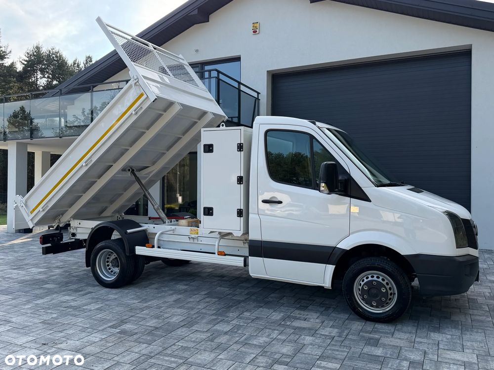 Volkswagen Crafter Wywrotka 2.0 TDI 136km / Fabryczna wywrotka Cabretta / Stan jak nowego! / Oryginalny niski przebieg / Nowe opony / Wywrot tylnozsypowy / FV23% - 2