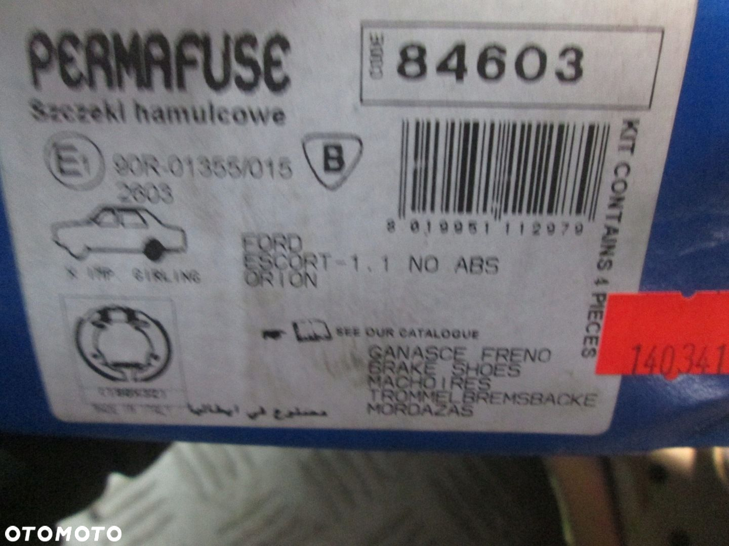 SZCZĘKI HAMULCOWE FORD ORION ESCORT 1.1 BEZ ABS PERMAFUSE NOWE - 4