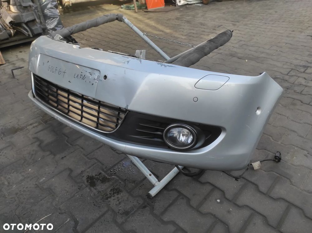 ZDERZAK PRZEDNI VW GOLF 6 PLUS XENON 6 PDC HALOGEN LA7W SREBRNY WYSYŁKA !!!!!! - 2