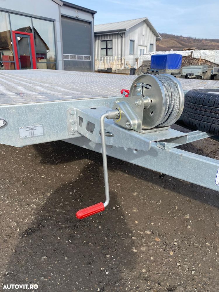 Niewiadow Remorca/Platforma auto,3 axe ,8.5m, JUPITER plina - 4
