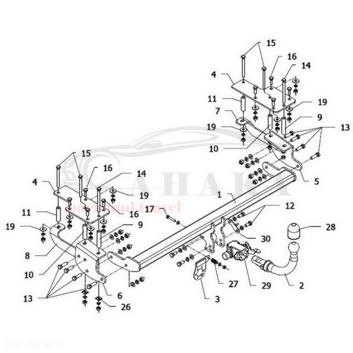 Hak Holowniczy Automat Do Suzuki Sx4 Crossover Od 2006 (Poza 4X4) - 3
