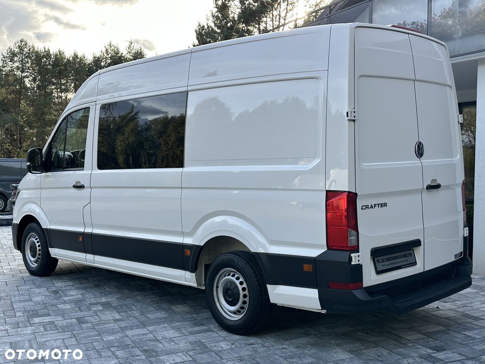 Volkswagen Crafter Brygada 6osób / Średniak L3 / Salon PL / Serwis Tylko w ASO VW / Pełna historia pojazdu / W oryginalym stanie / Fabryczna Zabudowa / FV23% - 10