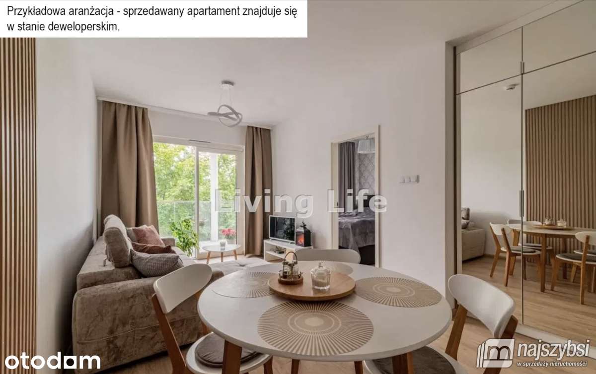 Mieszkanie na sprzedaż, 2 pokoje, 35 m², Sianożęty