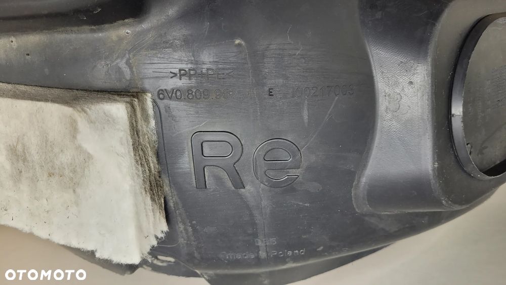 SKODA FABIA III 15-21R NADKOLE PRAWY PRZÓD PRZEDNIE ORYG 6V0809962A - 4