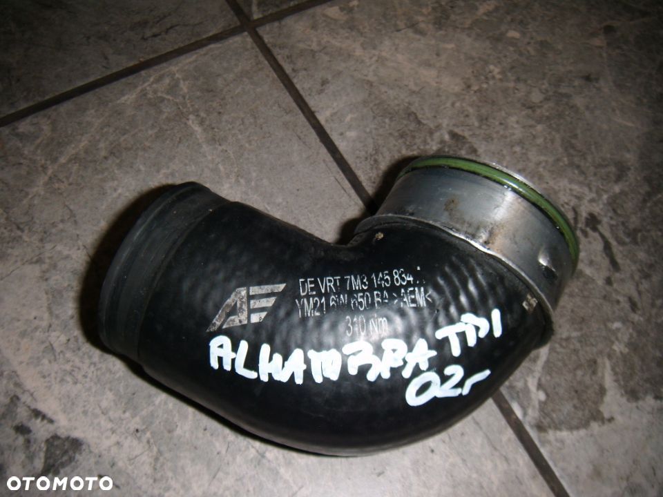 seat alhambra 02r1.9 tdi rura przewód kolanko nr 7m3145834 - 1