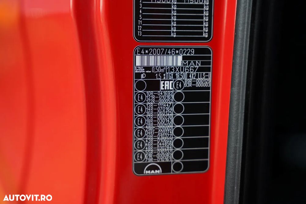 MAN TGX 18.500 / MEGA / PUNGĂ JOSĂ / RETARDER / XLX / NAVI / - 38