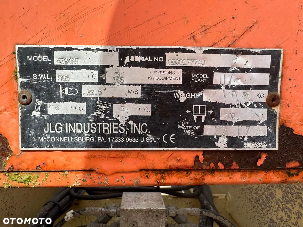 JLG Podnośnik nożycowy JLG 4394RT, 2007rok, 49KM, Cena netto 49900zł - 13