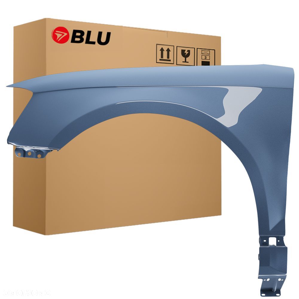 BLU Błotnik AUDI A3 8P lift LX5X lewy niebieski 08-12 przód SpharenBlau - 1