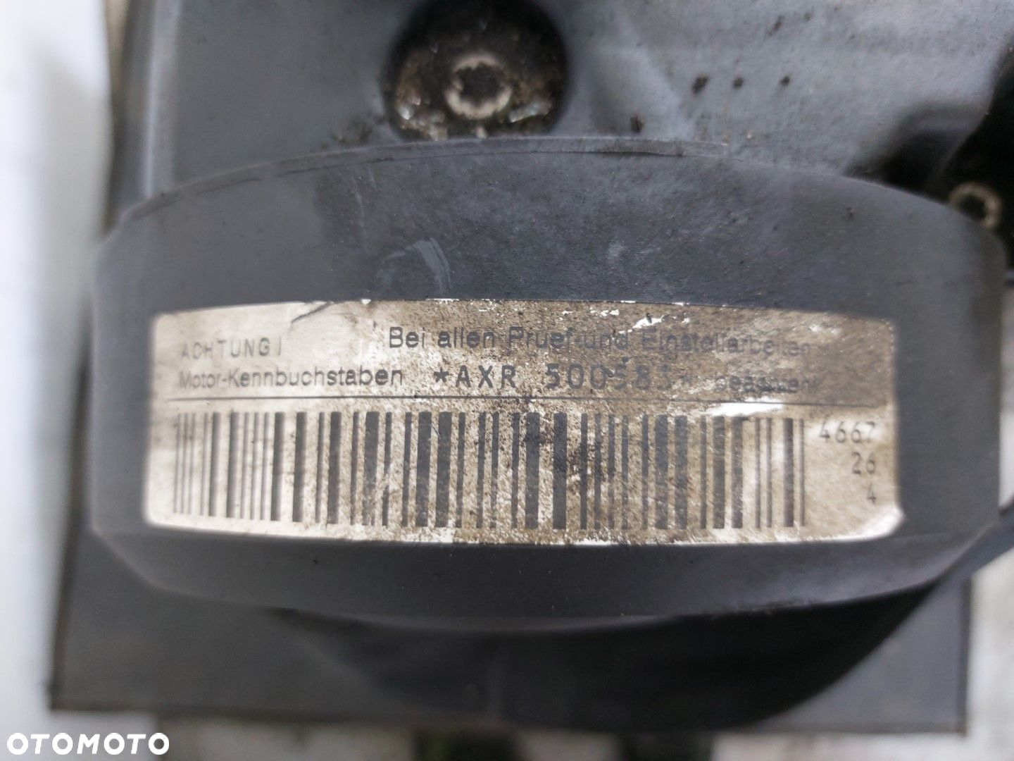 Silnik słupek diesel Skoda Fabia I 1.9TDI 100KM  KOD:AXR 1999-2008R 295TYŚ - 7