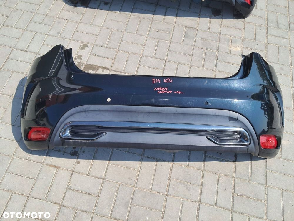 citroen ds4 zderzak tylny czarny ktv pod 4 czujniki pdc chrom - ok - 1