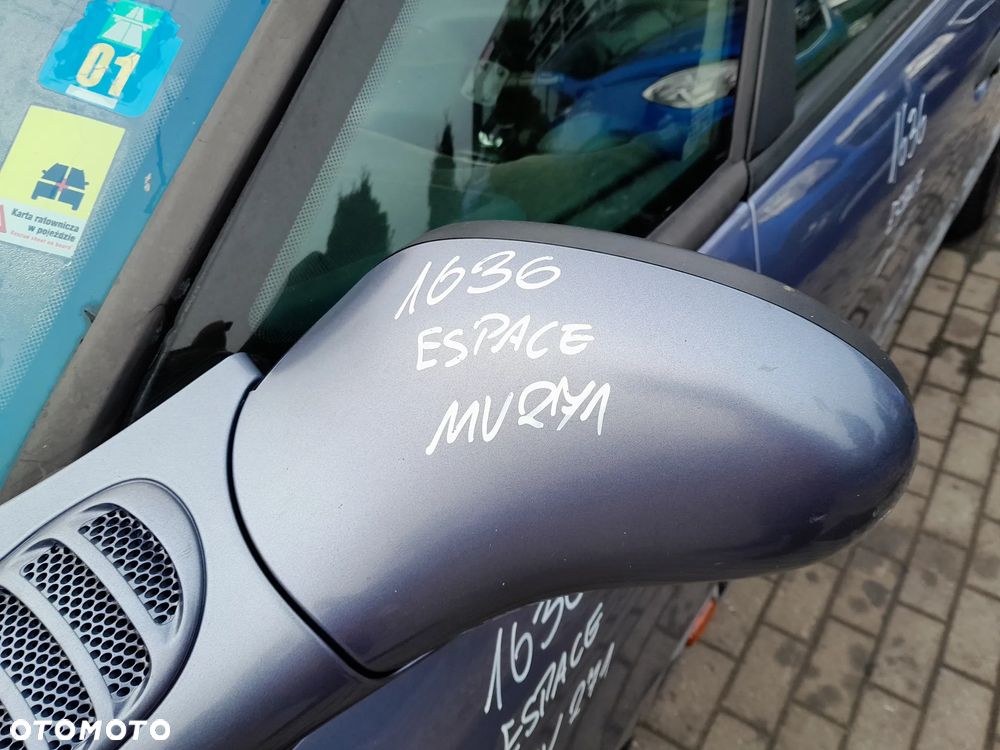 RENAULT ESPACE III LUSTERKO LEWE PRZEDNIE LEWY PRZÓD KOLOR: MV271 - 2