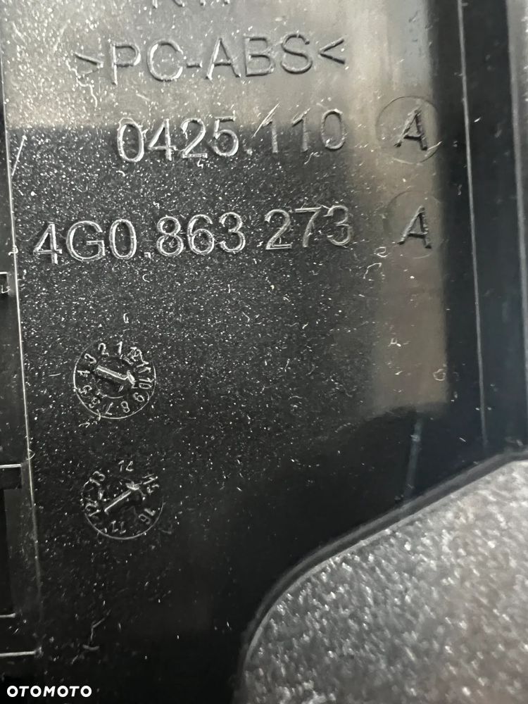 LISTWA DEKOR TUNEL POPIELNICZKA AUDI A6 C7 4G0864261 4G0863273 - 9