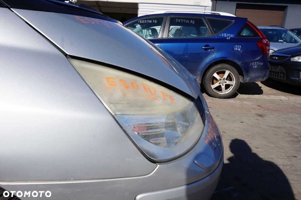 MASKA ZDERZAK BŁOTNIKI LAMPY ESPACE GRAND IV PH2 LIFT TED69  RENAULT 2006-2010 SREBRNY PRZÓD KOMPLETNY - 24