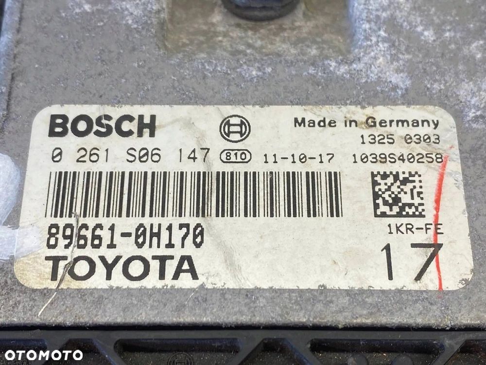 STEROWNIK MODUŁ KOMPUTER SILNIKA TOYOTA AYGO 896610H170 0261S06147 - 10