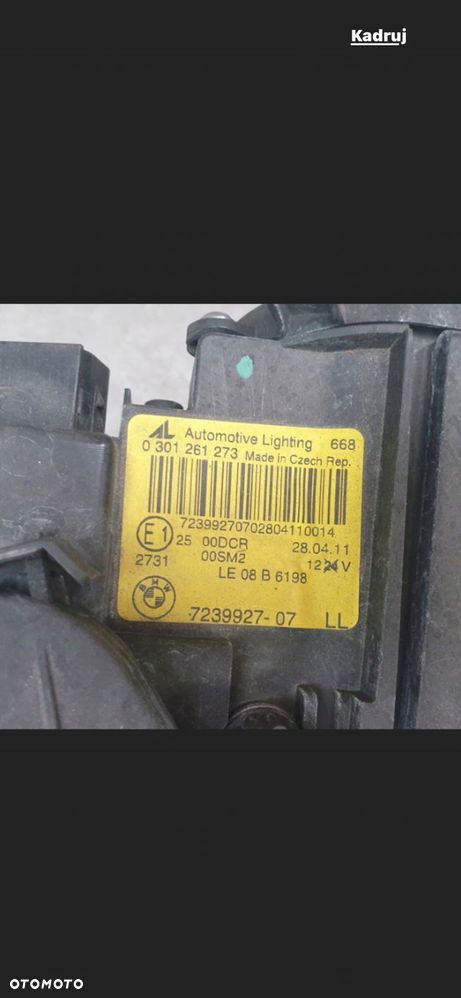 LAMPA LEWA BMW E92 E93 LIFT LCI LED BI XENON EU BDB KOMPLETNA 7239927 - 8