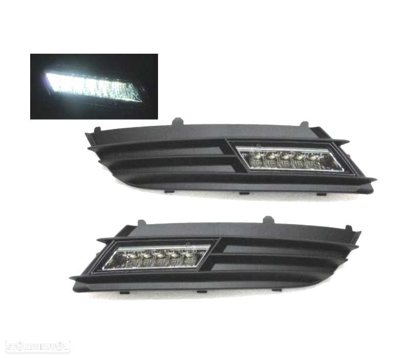 GRELHAS LUZ DIURNA LED OPEL ASTRA H 04-09 ESCURO - 1