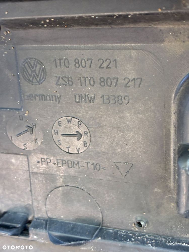 VW TOURAN MK1 ZDERZAK PRZÓD  PRZEDNI  SPRYSK KOMPLET 1T0807221 - 12