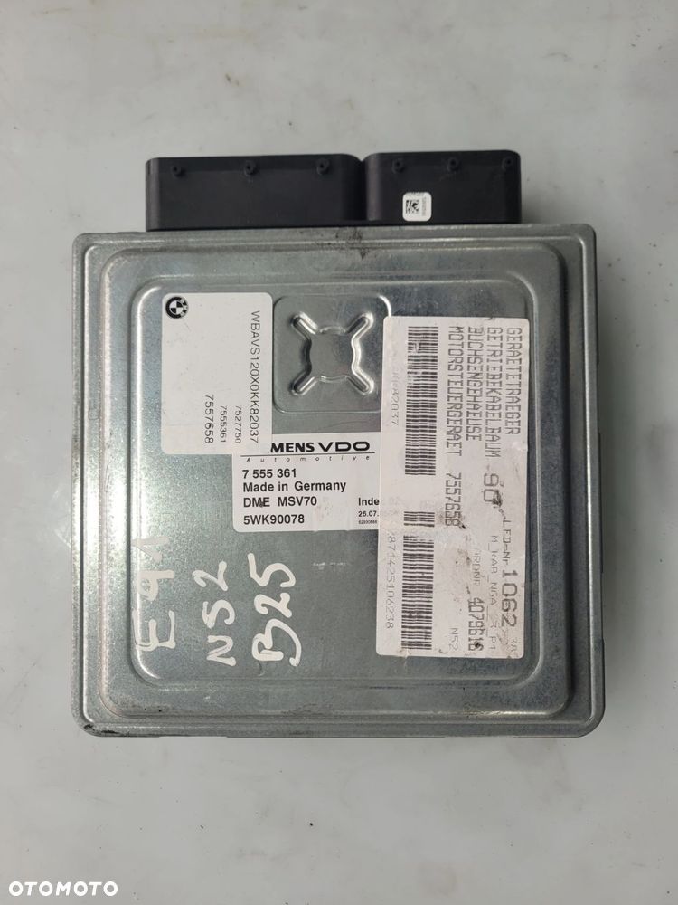 ZESTAW STARTOWY N52B25 N52 2.5B BMW E91 7555361 - 2