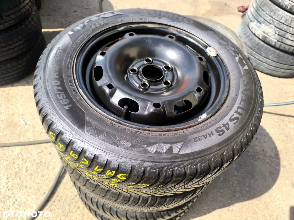 5x100 Felgi Stalowe Stal 14 Koła Całoroczne Wielosezonowe SKODA FABIA PRAKTIK ROOMSTER RAPID SEAT IBIZA CORDOBA TOLEDO IV 4 VW FOX POLO 22r. Legnica ALU-RAD 165/70 5mm - 1