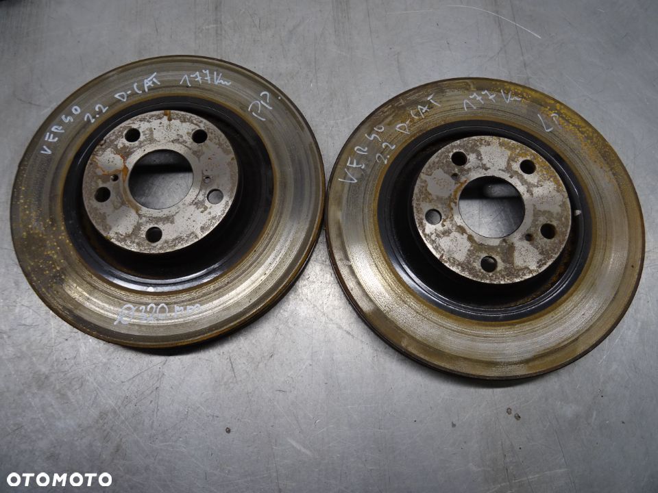 TOYOTA VERSO 09-12 2.2 D-CAT TARCZE PRZEDNIE PRZÓD 320mm - 4