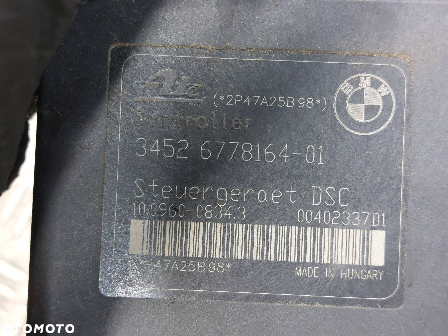 POMPA STEROWNIK ABS BMW E90 6778163 6778164 - 4