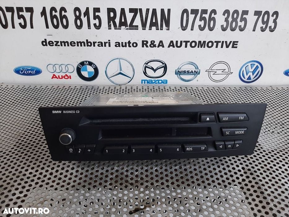 Radio Cd Bmw E90 E91 E92 E93 E87 E81 Cod 9229241 Display Ok Dezmembrez Bmw - 2
