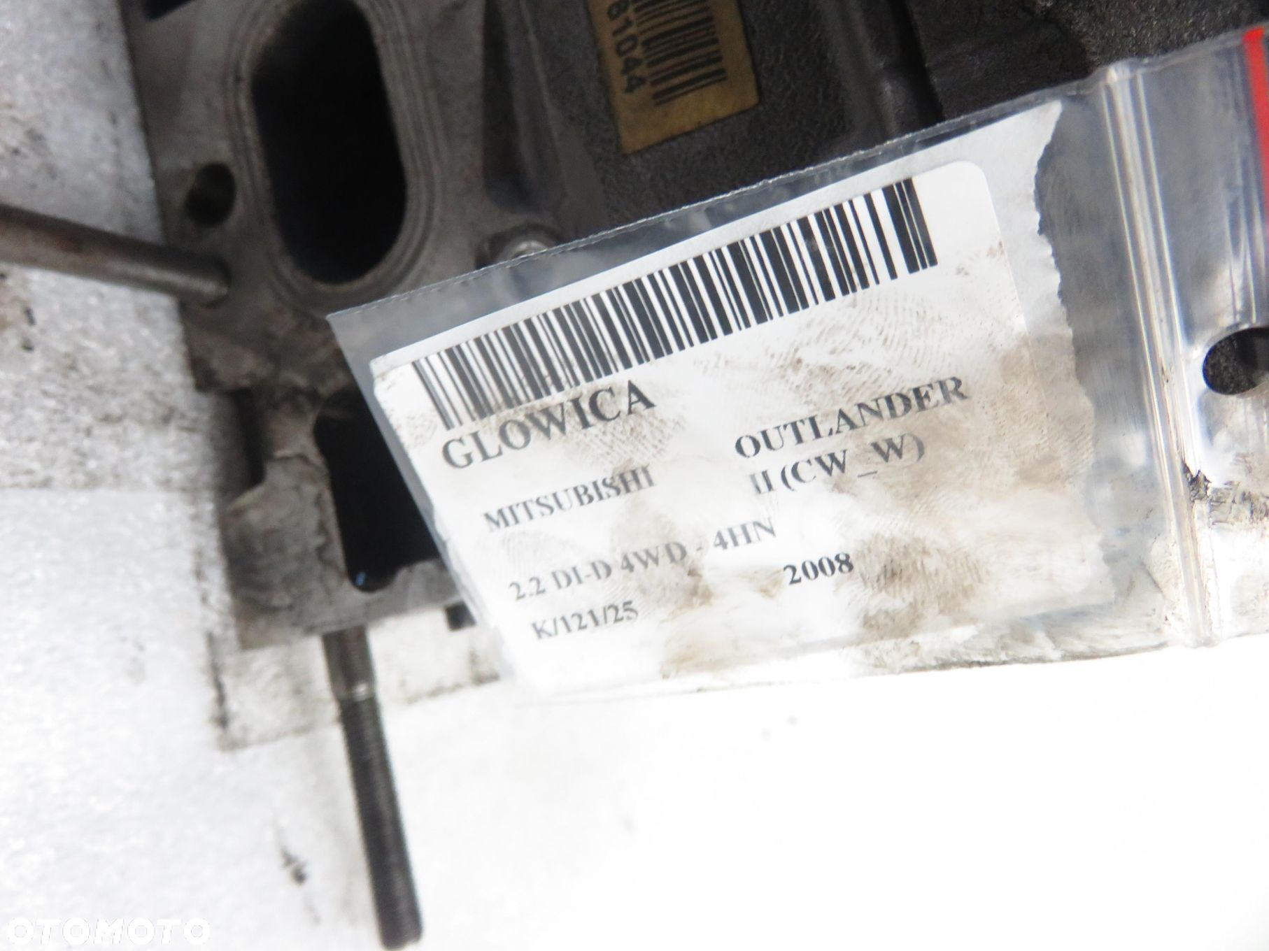 GŁOWICA MITSUBISHI OUTLANDER II 2.2 DI-D 9651569780 9685481010 4HK - 3